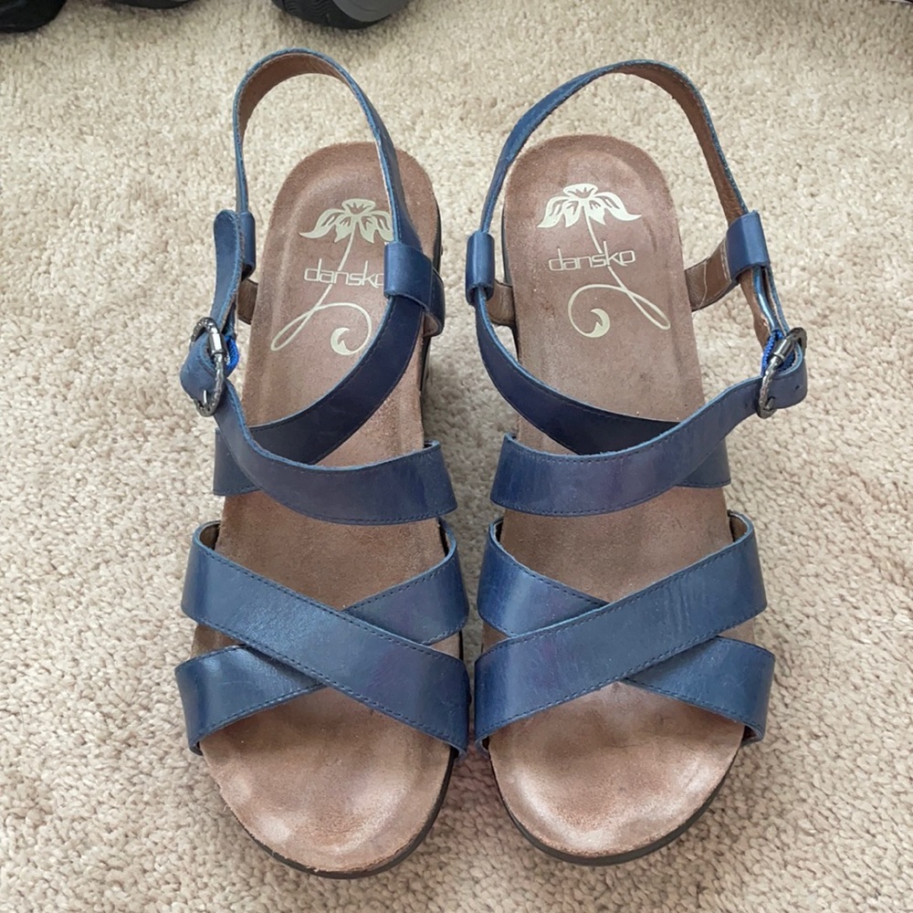 Dansko navy sandals-39
